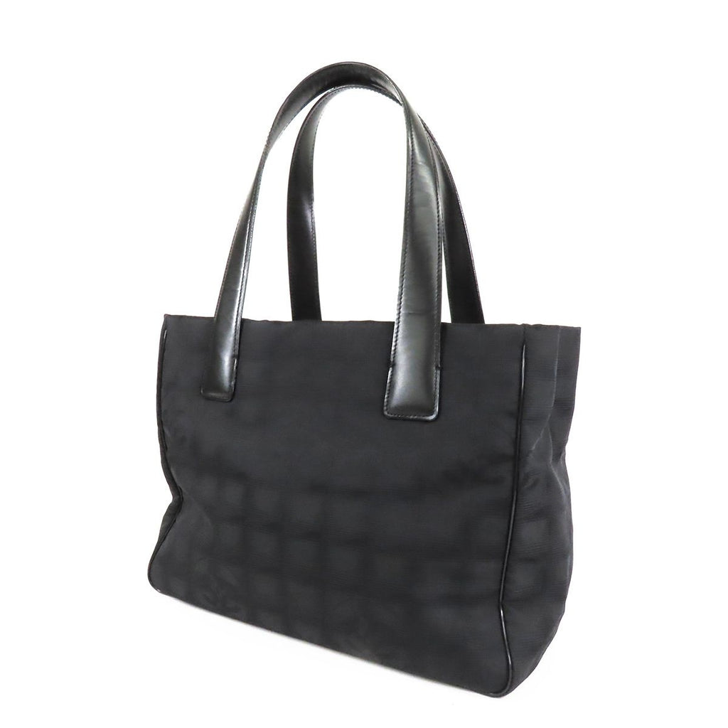 Chanel New Travel Line PM Black Gold Nylon Leather Tote Bag — view 2