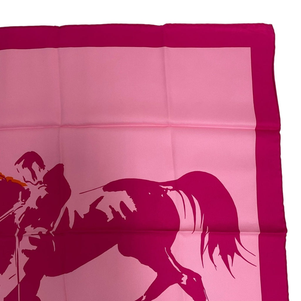 Hermes Silk Scarf Zingaro Tokyo Pink — view 3
