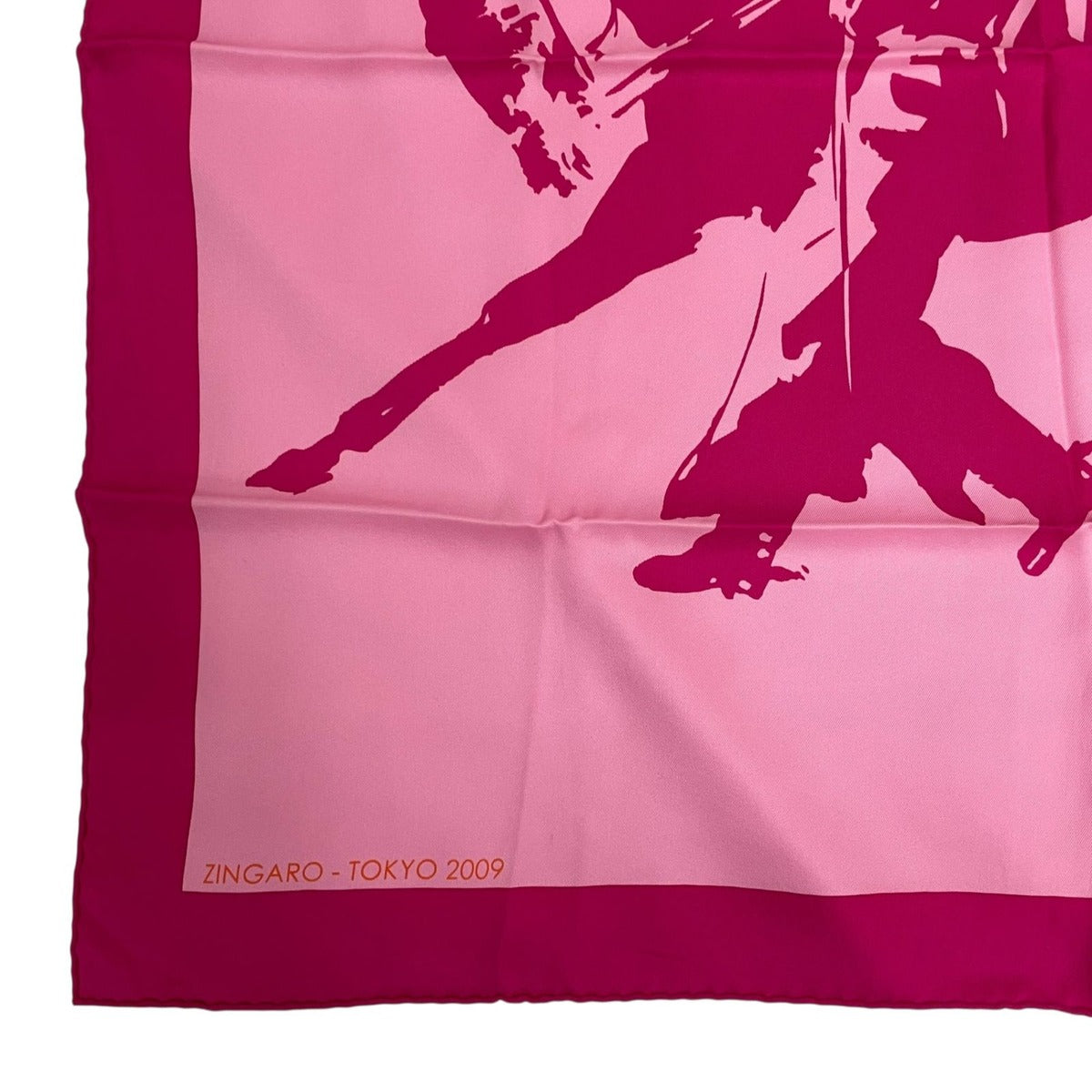 Hermes Silk Scarf Zingaro Tokyo Pink — view 4