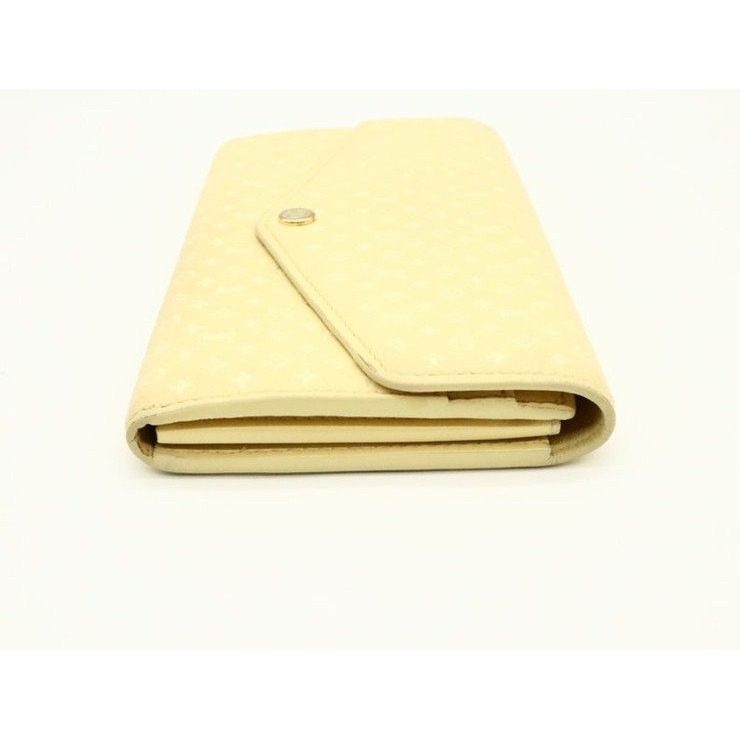 Louis Vuitton Wallet Portefeuille Sarah NM Jaune Nano Monogram Gold — view 4