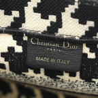 Dior Tote Book Small Black White Canvas — view 4