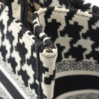 Dior Tote Book Small Black White Canvas — view 7