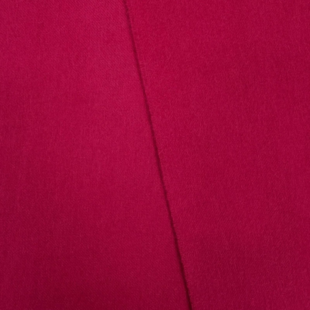 Hermes Recto Verso Cashmere Logo Embroidery with Fringe Scarf Shawl Red — view 4