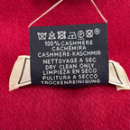 Hermes Recto Verso Cashmere Logo Embroidery with Fringe Scarf Shawl Red — view 8