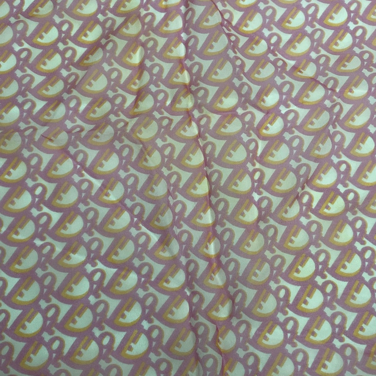 Dior Scarf Silk Trotter Pattern All Over Pink — view 6