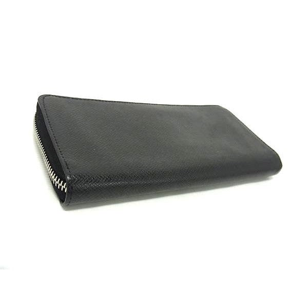 Louis Vuitton Wallet Zippy Vertical Noir Black Taiga — view 3