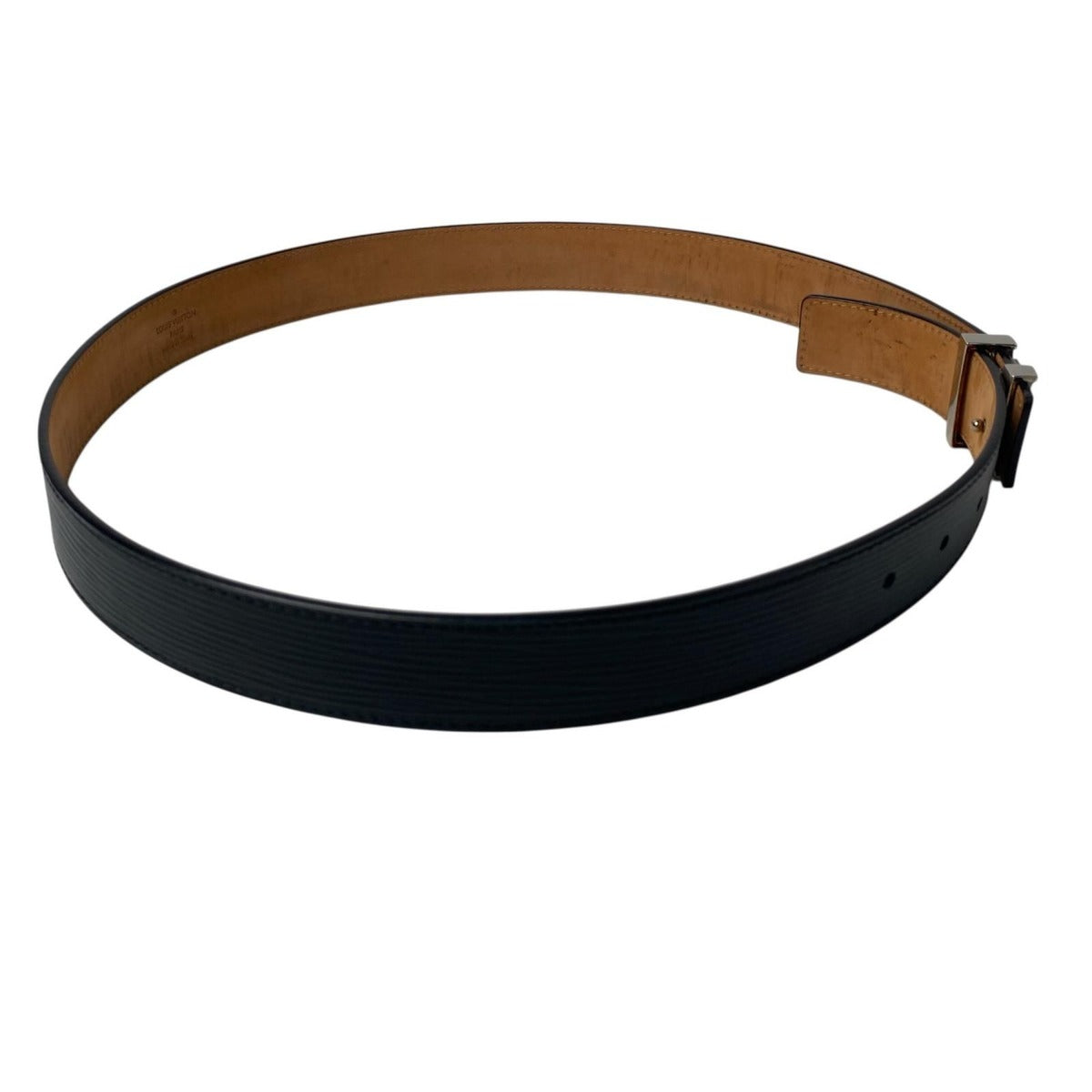 Louis Vuitton Belt Ceinture Leather Black Brown — view 3