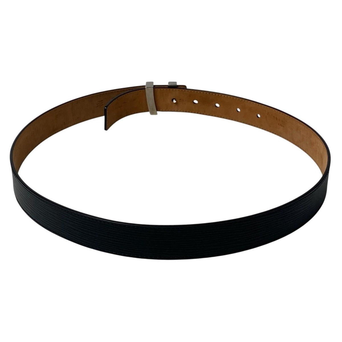 Louis Vuitton Belt Ceinture Leather Black Brown — view 5