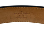 Louis Vuitton Belt Ceinture Leather Black Brown — view 7