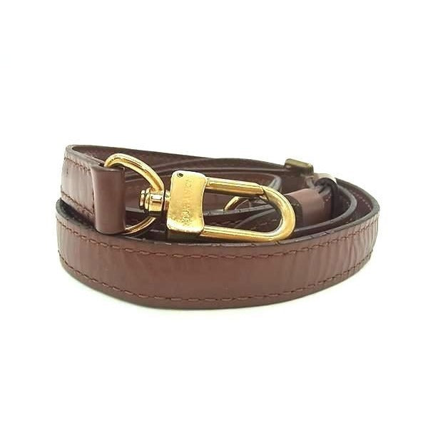 Louis Vuitton Leather Shoulder Strap For Bag Crossbody Women Brown
