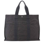 Hermes Her Line Tote GM Canvas Gray Silver Herline