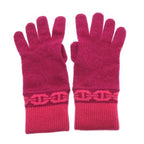 Hermes Knit Gloves Red
