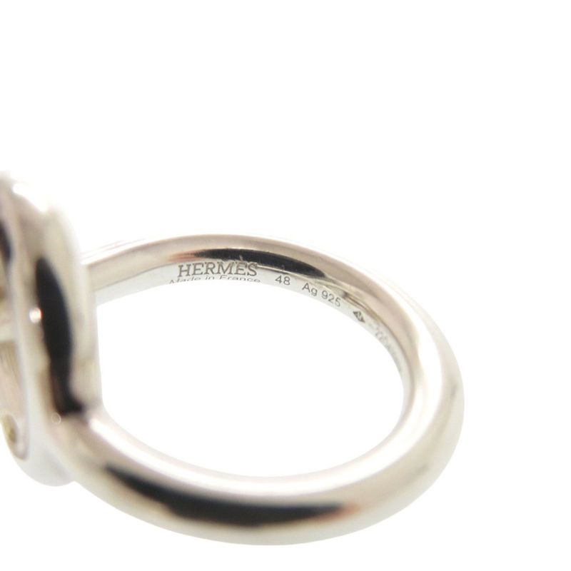 Hermes Echappe Silver 925 48 55 Ring 1387 — view 6
