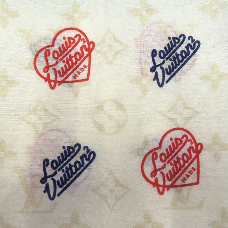 Louis Vuitton Virgil Abloh NIGO Collaboration Handkerchief Bandana Heart — view 4