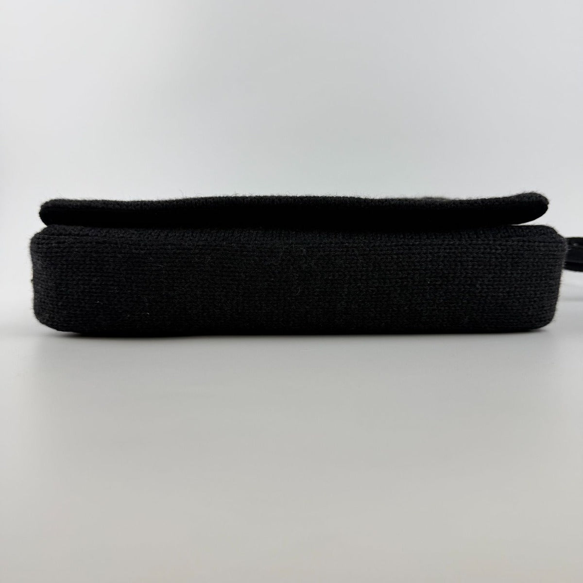 Prada Shoulder Bag Black Wool Vintage — view 8