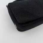 Prada Shoulder Bag Black Wool Vintage — view 9