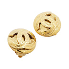Chanel Earrings Vintage CC Logo Round — view 2