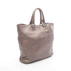 Prada Tote Bronze Leather Vittelo Daino — view 2