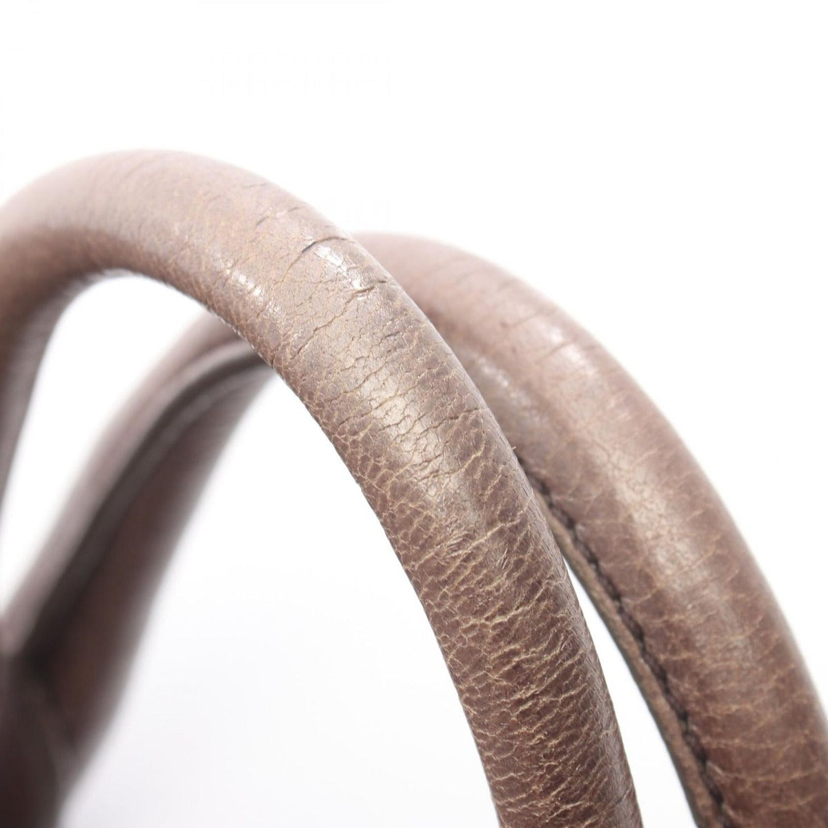 Prada Tote Bronze Leather Vittelo Daino — view 7