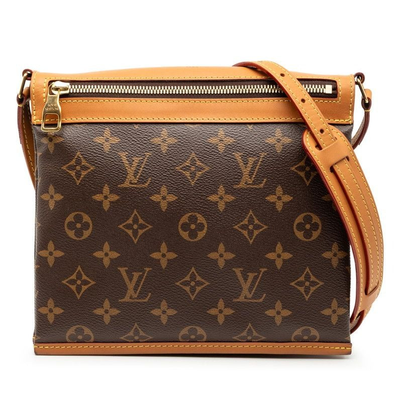 Louis Vuitton Monogram Saumur Messenger PM Crossbody Bag Brown