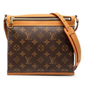 Louis Vuitton Monogram Saumur Messenger PM Crossbody Bag Brown