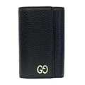 Gucci 6-Ring Key Case Hook Ring Small Leather Black
