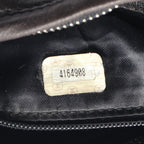 Chanel Shoulder Bag Triple CC Logo Black Lambskin Coco Fringe Mini — view 5