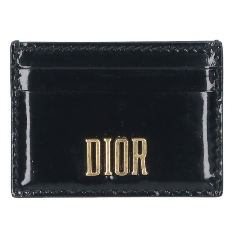 Dior Patent Leather Logo Card Case — view 2