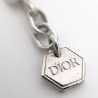 Christian Dior Long Necklace Silver Light Blue — view 8