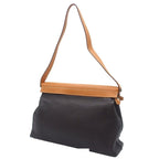 Hermes Yo Ebene Natural Silver Buffalo Skipper Chamonix Crinoline Shoulder Bag — view 2