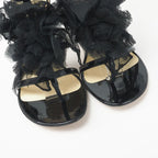 Chanel Sandals Size 35.5 Lace Shoes Ankle Strap Thong Mules CC Logo — view 2