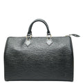 Louis Vuitton Epi Speedy 35 Handbag Boston Bag Noir Black Leather