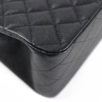 Chanel Caviar Leather Quilted CC Logo Mini Bucket Chain Shoulder Bag Black Gold — view 8