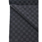 Louis Vuitton Scarf Wool Black Gray X — view 3