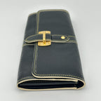Louis Vuitton Suhali Portefeuille le Favori Wallet Fold Noir Black — view 5