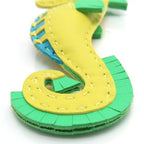 Hermes Ipo Bag Charm Seahorse Anyomilo Lime Vert Comic Blue Tech B Stamp — view 8