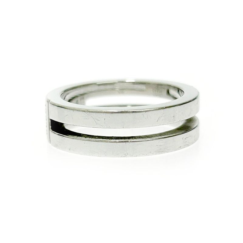 Gucci Silver Logo Double Line Ring 5.6 g 925 Engraved — view 5