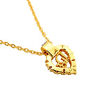 Dior Necklace Logo Gold Plated Rhinestone — view 2