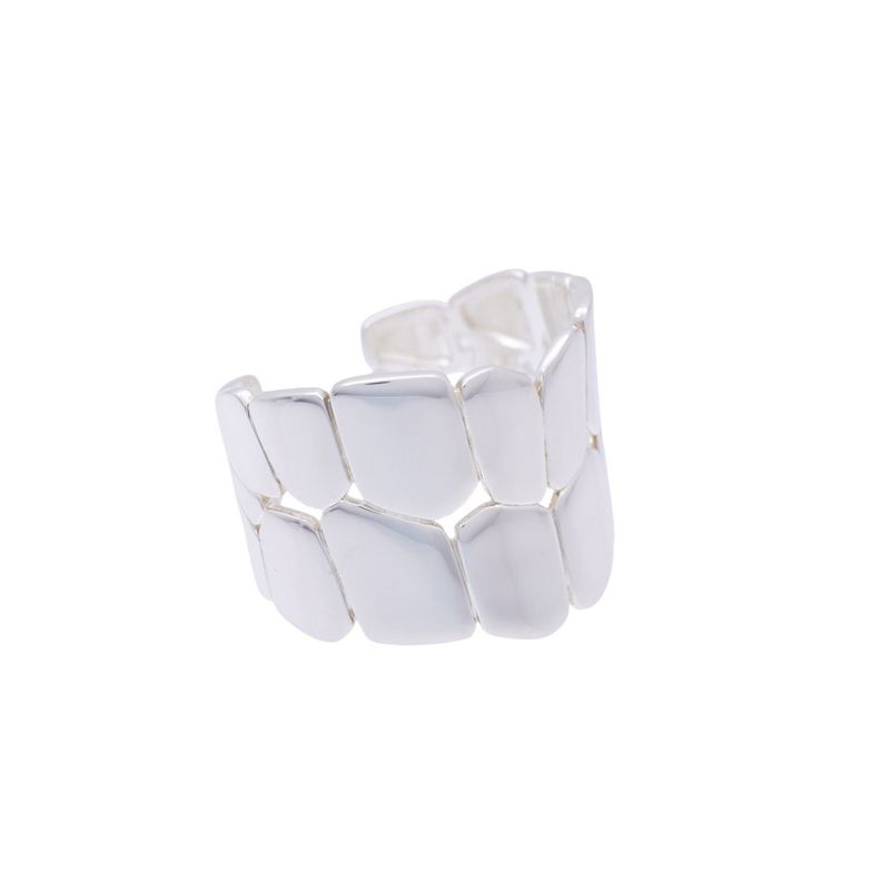 Hermes Niloticus Eclat Silver 925 Bangle Bracelet Accessory 1724 — view 8