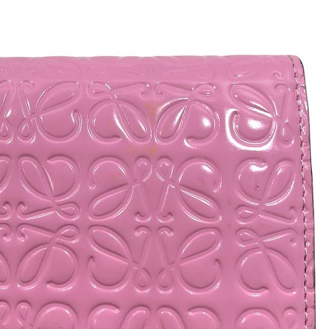 Loewe Folding Long Wallet with Pink Repeat Anagram 107.55 F11 — view 8