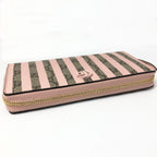 Gucci Wallet Pink GG Supreme Candy Cane Stripe Zip Around — view 5