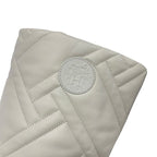 Hermes Fuji Boots Long Shoes Leather Ivory Exlibris Quilting — view 9