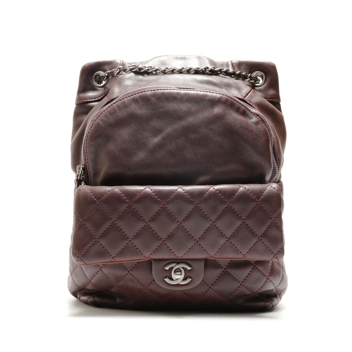 Chanel Backpack Lambskin Quilted Sac