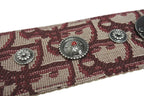 Dior Shoulder Strap Trotter Studs Leather Canvas Bordeaux — view 7