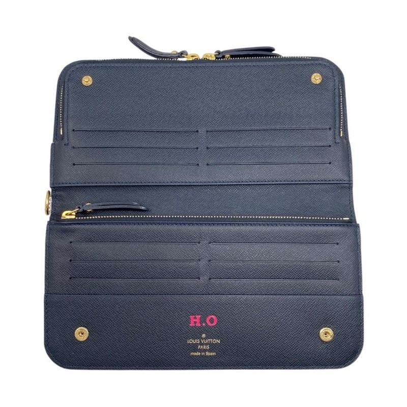 Louis Vuitton Bifold Long Wallet Portefeuille Antholite Damier Azur — view 8