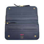 Louis Vuitton Bifold Long Wallet Portefeuille Antholite Damier Azur — view 8
