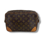 Louis Vuitton Trocadero 27 Mini Shoulder Bag Brown Monogram Leather — view 3