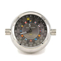 Louis Vuitton Tumble Dual Time Table Clock Trunk SS Quartz