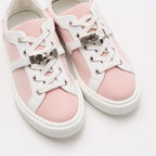 Hermes Day Sneakers Size 36 Kelly Hardware Leather Canvas — view 4