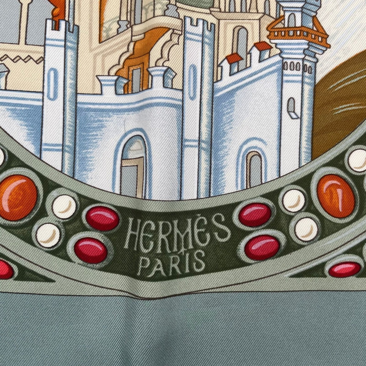 Hermes Scarf Silk Carre 90 le Triomphe du Paladin Victory of the Knights — view 6